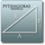 Simple Pythagoras Triangle icon