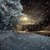 Snowy Night Road LWP icon