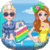 Dress up Elsa and Anna for pool icon