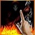 Demon in Hell Fire Flames icon