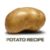 Potato recipes food icon