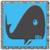 Angry whale tap icon