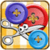 Buttons And Scissor icon