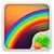 GO SMS Rainbow Way Getjar Theme app for free