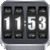 3D Rolling Clock widgets BLACK icon