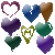 Glass Hearts 2D Live wallpaper icon