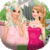 Dress up Elsa and Anna on birthday icon
