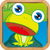 Frog jumping icon