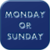 Monday or Sunday icon