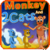 Monkey and Cat kids story icon