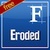 ★ Eroded for FlipFont® free icon