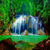 Beautiful forest waterfall Wallpaper HD icon