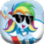 Dress up Rainbow Dash pony icon