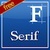 ★ Serif for FlipFont® free icon