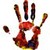Colorful handprints LWP icon