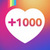 1000 Instagram Followers and Likes free icon