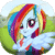 Dress up Rainbow pony icon