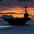 Aircraft Carrier At Sunset Live Wallpaper icon