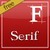 Serif Font - Rooted icon