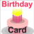 Birthday card for kids icon