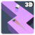 Zigzag 3D icon