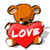 Bear With Heart Live Wallpapers icon
