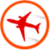 Cheap flights - BW icon