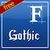 ★ Gothic for FlipFont® free icon
