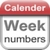 Calendar week sync icon
