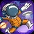 Bouncy Astronaut Gold icon
