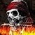 Pirate Skull on Flames LWP free icon