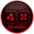 Flat Black and Red Icon Pack Free app for free
