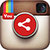 Share Youtube videos on Instagram Android app icon