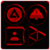 Black and Red Icon Pack Free icon