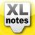 Xl notes icon
