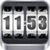 3D Rolling Clock widgets WHITE icon