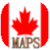 Maps of Canada app for free