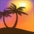 Sunset with Palm Tree Live Wallpaper icon