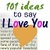 101 ideas to say i love / Info icon
