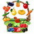 Bucket Fruit - sort kids game app for free