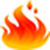 Pic of Fire photo frame  icon