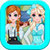 Dress up princess Anna and Elsa icon