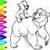 bear coloring page  icon