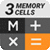 Calculator: 3 amazing memory cells icon