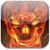 Red Flame Skull Live Wallpaper icon