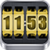 3D Rolling Clock widgets GOLD icon