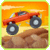 Monster truck hill racing icon