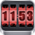 3D Rolling Clock Widgets RED icon