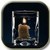 Candle in water icon