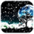 Night Sky Snowfall Live Wallpaper icon